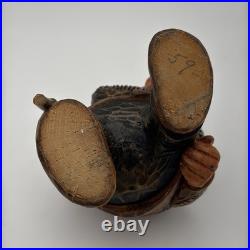 Real Vintage Otto Sveen Mid Century Norway Hand Carved Troll With Walking Stick