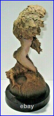 Rick Cain Limited Edition Canopy Nude Woman Tree Sculpture on Stand 96/2000 Rare