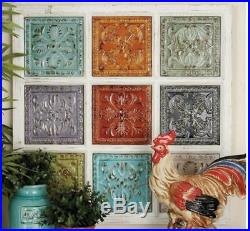 Rustic Tiles White Wood Wall Panel Decor Kitchen Farmhouse Colors Vintage NEW
