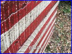 Rustic Wood American Flag, 25x40 Original Art On Vintage Oak Barn Wood