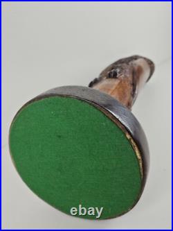 SCULPTURE Vintage Wood Owl Carved Totem 20x4x7 Handmade VTG Wooden Art Carving