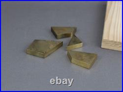 SERGE MANSAU Bronze & Wood Sculpture Signed French Unique 1970s Vintage