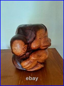 Sculpture Hand Carved Wooden Vintage