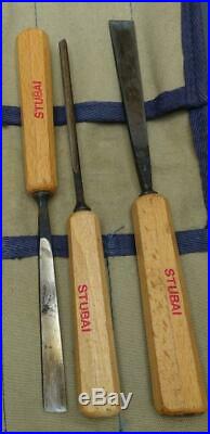 Set 13 vtg Stubai wood carving tool Chisels Austria #1 2 3 4 5 7 8 11 24 41