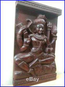Shiva Wall Panel Temple Sculpture Vintage Hindu God Siva Natraj Statue Diwali US