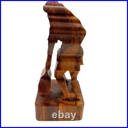 Signed Guillermo Kuhn Sanchez 3d Tennis Art Wood Sculpture 62/250 Vintage