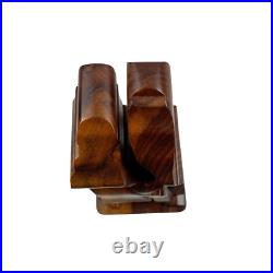 Signed Guillermo Kuhn Sanchez 3d Tennis Art Wood Sculpture 62/250 Vintage