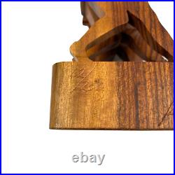 Signed Guillermo Kuhn Sanchez 3d Tennis Art Wood Sculpture 62/250 Vintage