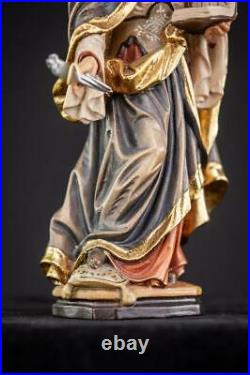 St Helena of Constantinople Wood Sculpture Saint Italian Wooden Carving Vintage