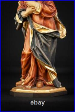 St Mary Magdalene Sculpture Saint Magdala Statue Wood Carving Vintage 10.6