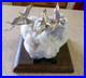 Stan Bentall Soaring Sterling Silver Birds in Flight on Natural Quartz Crystal
