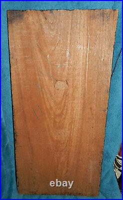 Stunning Antique/vintage Large Wood Carving, Relief, City Scene Rough Hewn Cedar