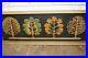 Syroco Ornamental Co. Vintage 4 Wood Trees Sculpture Mid Century Framed Wall Art