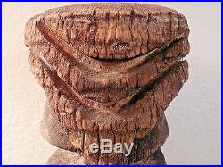 Tiki Totem Carved Art Statue Wood Sculpture Tribal Vintage Decor Pacific Island