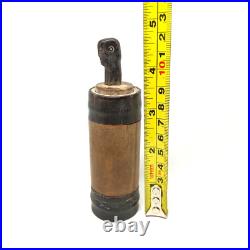 Tribal Batak Betel Nut Lime Container Buffalo Horn & Wood Sculpture Vintage