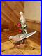Two Carved Mourning Doves Art Wood Bird Sculpture Duck Decoy by Casey Edwards