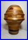 Unusual vintage handmade modernist turned natural wood artisan vase sculpture