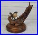 VINTAGE 1988 Hand Carved House Wren Wood Carving Artist Signed And Numbered #35