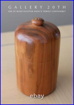 VINTAGE! NEDAY PERFECT CONTAINER WOOD SCULPTURE! 1 Of 20 COLLECTOR ART POTTERY
