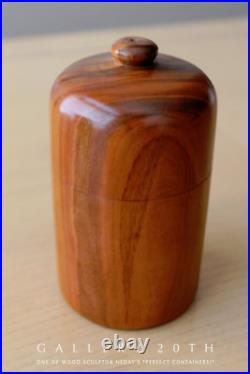 VINTAGE! NEDAY PERFECT CONTAINER WOOD SCULPTURE! 1 Of 20 COLLECTOR ART POTTERY