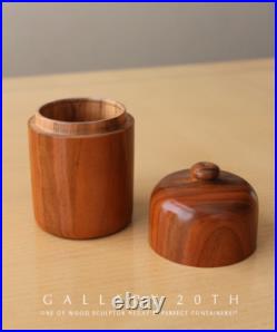 VINTAGE! NEDAY PERFECT CONTAINER WOOD SCULPTURE! 1 Of 20 COLLECTOR ART POTTERY