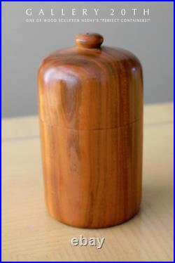 VINTAGE! NEDAY PERFECT CONTAINER WOOD SCULPTURE! 1 Of 20 COLLECTOR ART POTTERY