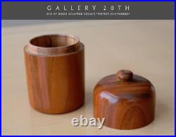 VINTAGE! NEDAY PERFECT CONTAINER WOOD SCULPTURE! 1 Of 20 COLLECTOR ART POTTERY