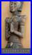 VINTAGE! SIAMESE GODDESS WOOD SCULPTURE! THAI DEVATA ANGEL ASIAN ORIG ART 1880's