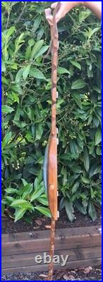 VTG 1980s Giant Clock Wooden Art Sculpture Working ClockSolid Wood Handcrafted
