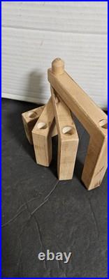 VTG 2 Hand Carved Wooden Candlelabra Excellent Condition