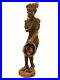 VTG 24 Authentic Handcrafted Wood Carved Sculpture of a Man Carrying A Bag