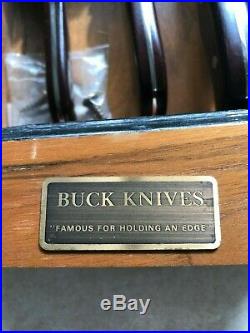 VTG 3-Piece BUCK Brand USA Kitchen Knives Set Trio Carving Knife Wood Handle