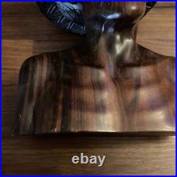 VTG 9 Wood Sculpture Tilem Gallery Mas Bali Njana Fisherman Old Man Bust