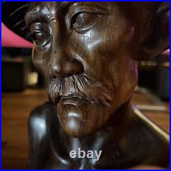 VTG 9 Wood Sculpture Tilem Gallery Mas Bali Njana Fisherman Old Man Bust