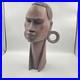 VTG African Bust Hand Carved Wood Sculpture Tribal Head Wooden 1979 (Signed Art)