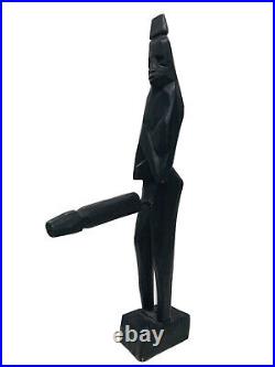 VTG African Wood Carving Ancient God of Fertility Phallic Endowed BBC 11 Figure