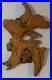 VTG Burl Wood Carved Wall Art Tree Mtns By The Tree Wiz Gary Burns Rare Find