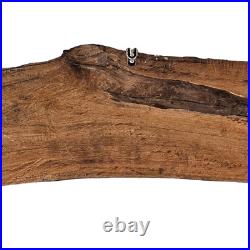 VTG Carved Wood Relief Sculpture Elephants Primitive Long Driftwood Wall Art 68