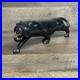 VTG Ebony Wood Carved Indian Tiger/Panther Figurine with Ivory Accents