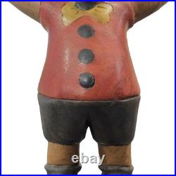 VTG Hand Carved Folk Art Mickey Mouse Wood Sculpture Figurine 12