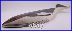 VTG Hand-Carved GUS MIRANDO HUMPBACK WHALE Sculpture Wall Hanging, RARE HTF