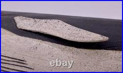 VTG Hand-Carved GUS MIRANDO HUMPBACK WHALE Sculpture Wall Hanging, RARE HTF