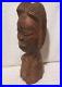 VTG Hand Carved Wood African Woman MAN Head Statue ART SCULPTURE BUST PRIMITIVE