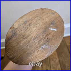 VTG Hand-Carved Wooden Female Sculpture Mid Century Modern Folk Art 27.5 Flaw