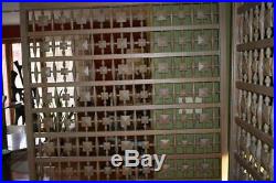 VTG MCM GIANT wood room divider panels Tiki 50's 60's partition wall sculpture