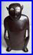 VTG Micronesia Tobi Island Squatting Figure Wood Carving Palau Inlaid Shell Eyes