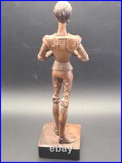 VTG Ouro Artesania No. 1021-A Hand-Carved Wood Don Quixote Figurine Spain RARE