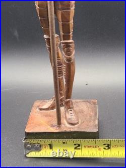 VTG Ouro Artesania No. 1021-A Hand-Carved Wood Don Quixote Figurine Spain RARE