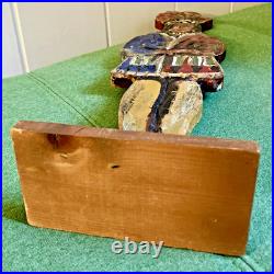 VTG RARE OOAK Carved Wood Lorraine Gendron Louisiana Native American Sculpture