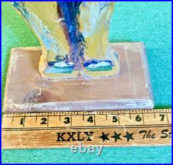 VTG RARE OOAK Carved Wood Lorraine Gendron Louisiana Native American Sculpture